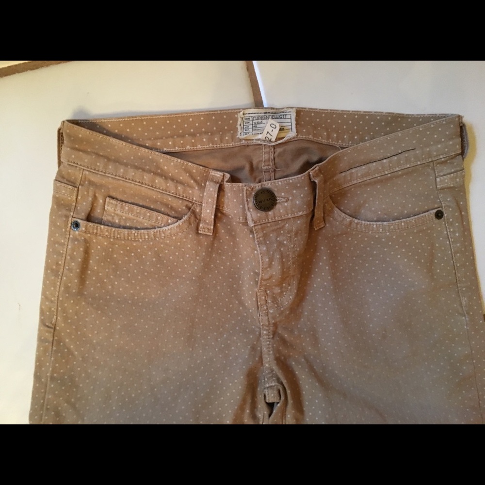 Jeans beige Current Elliott Jeans skinny